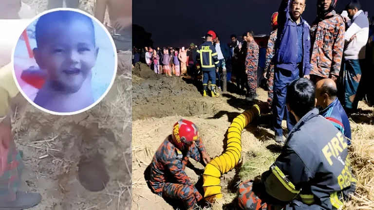 ১৭ ঘণ্টাতেও উদ্ধার হয়নি ৩০ ফুট গর্তে পড়ে যাওয়া শিশু সাজিদ