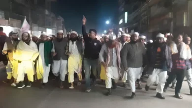 ইনকিলাব মঞ্চের মুখপাত্র শরিফ ওসমান হাদির মৃত্যুতে নেত্রকোণায় বিক্ষোভ