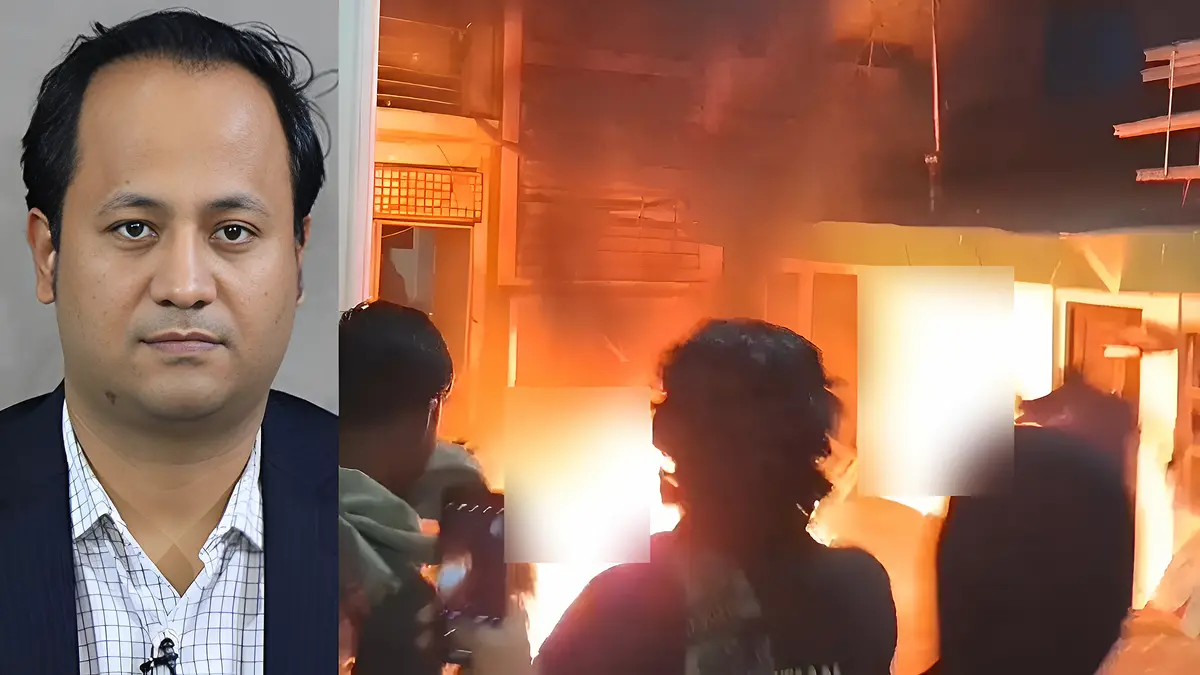 হাদির মৃত্যুর প্রতিবাদে চট্টগ্রামে নওফেলের বাড়িতে আগুন-ভাঙচুর