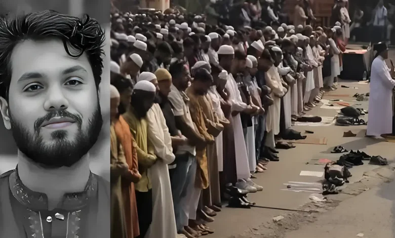 শাহবাগ চত্বরে জুমার নামাজ অনুষ্ঠিত, হাদির জন্য দোয়া