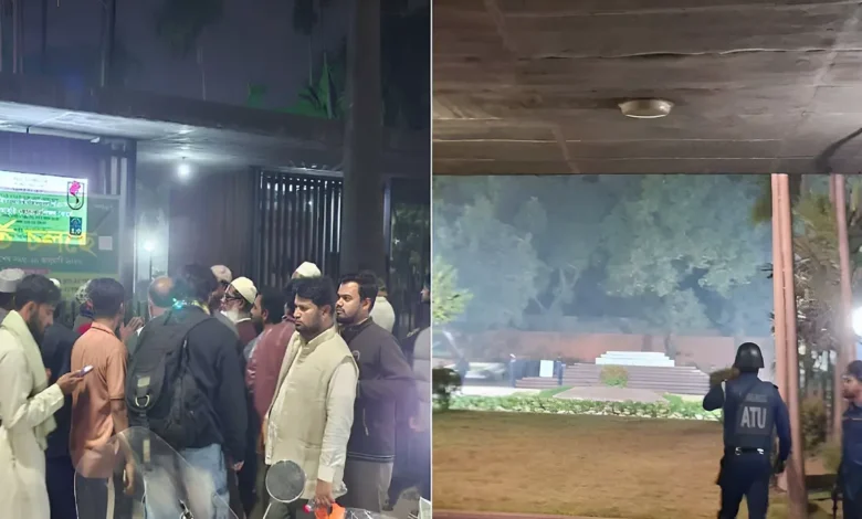 শহীদ হাদির কবর দেখতে মানুষের ভিড়, রাতেও থাকবে পুলিশ প্রহরা