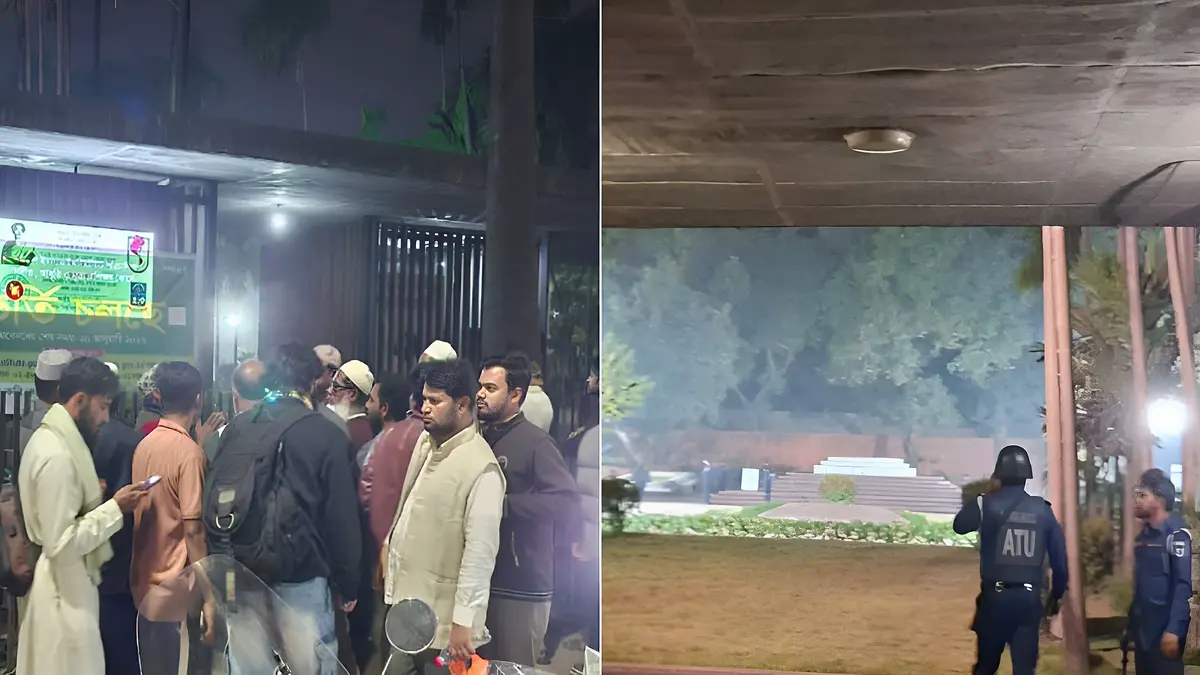শহীদ হাদির কবর দেখতে মানুষের ভিড়, রাতেও থাকবে পুলিশ প্রহরা