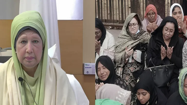 খালেদা জিয়ার মৃত্যুতে মোনাজাতে কাঁদলেন নারী নেত্রীরা