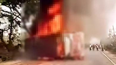 কুমিল্লায় বাস ও মোটরসাইকেল সংঘর্ষ, অগ্নিদগ্ধ হয়ে ৪ জন নিহত