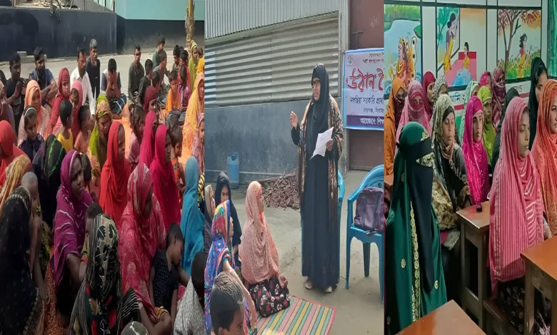 সলঙ্গায় গণভোট প্রচারণায় উঠান বৈঠক অনুষ্ঠিত