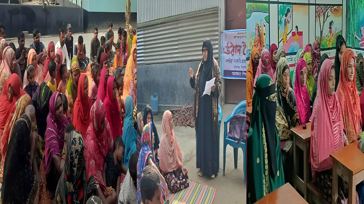 সলঙ্গায় গণভোট প্রচারণায় উঠান বৈঠক অনুষ্ঠিত