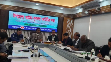 পিরোজপুর সদরে আইন-শৃঙ্খলা কমিটির সভা অপরাধ দমনে কঠোর অবস্থানের ঘোষণা