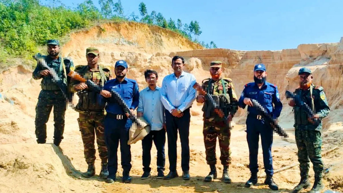 লামায় অবৈধভাবে বালু উত্তোলনের অপরাধে ১ জনকে ৬দিনের জেল, বালুসহ ট্রাক জব্দ