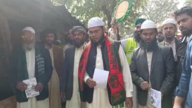 দীঘিনালায় হাতপাখা প্রতীকের প্রার্থীর নির্বাচনী গণসংযোগ