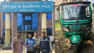 বাহুবলে টমটমচালক হত্যার প্রদান আসামি গ্রেপ্তার সিএনজি উদ্ধার