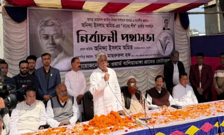 যশোরের ফতেপুর ইউনিয়ন জনসভায় ৫০০ শয্যার হাসপাতালের প্রতিশ্রুতি অমিতের