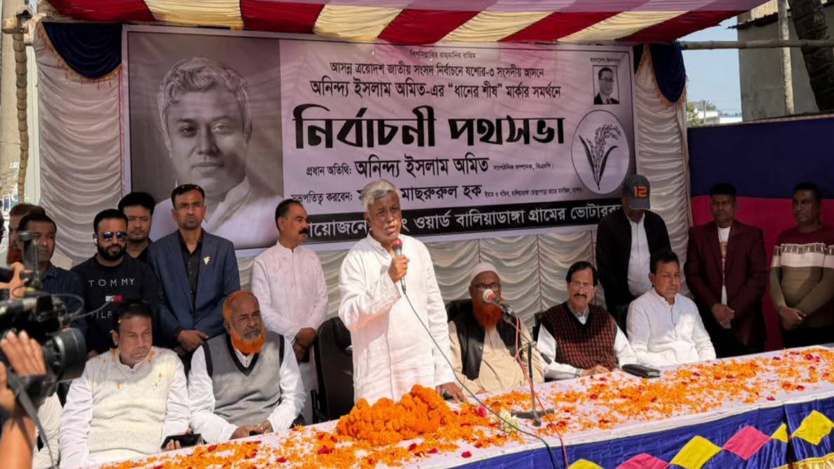 যশোরের ফতেপুর ইউনিয়ন জনসভায় ৫০০ শয্যার হাসপাতালের প্রতিশ্রুতি অমিতের