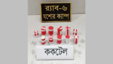 পরিত্যক্ত রেলওয়ে কোয়ার্টার থেকে ককটেল উদ্ধার