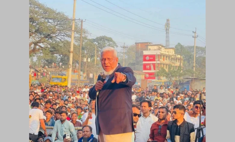 শাহজাহান চৌধুরীর শেষ জনসভায় জনসমুদ্র জীবনের শেষ দিন পর্যন্ত আপনাদের সেবক হতে চাই