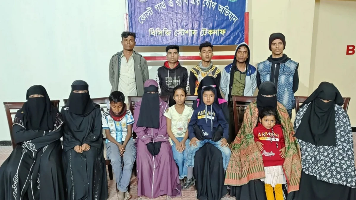 টেকনাফে যৌথবাহিনীর অভিযানে মালয়েশিয়া পাচারকালে নারী-শিশুসহ ১৫ ভিকটিম উদ্ধার
