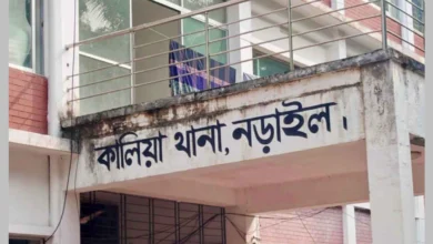 নড়াইলের কালিয়ায় বৃদ্ধর ঝুলন্ত মরদেহ উদ্ধার করেছে থানা পুলিশ