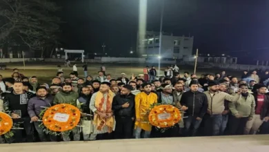 একুশের প্রথম প্রহরে ভাষা শহীদদের প্রতি বোয়ালমারী উপজেলা ও পৌর বিএনপির শ্রদ্ধা