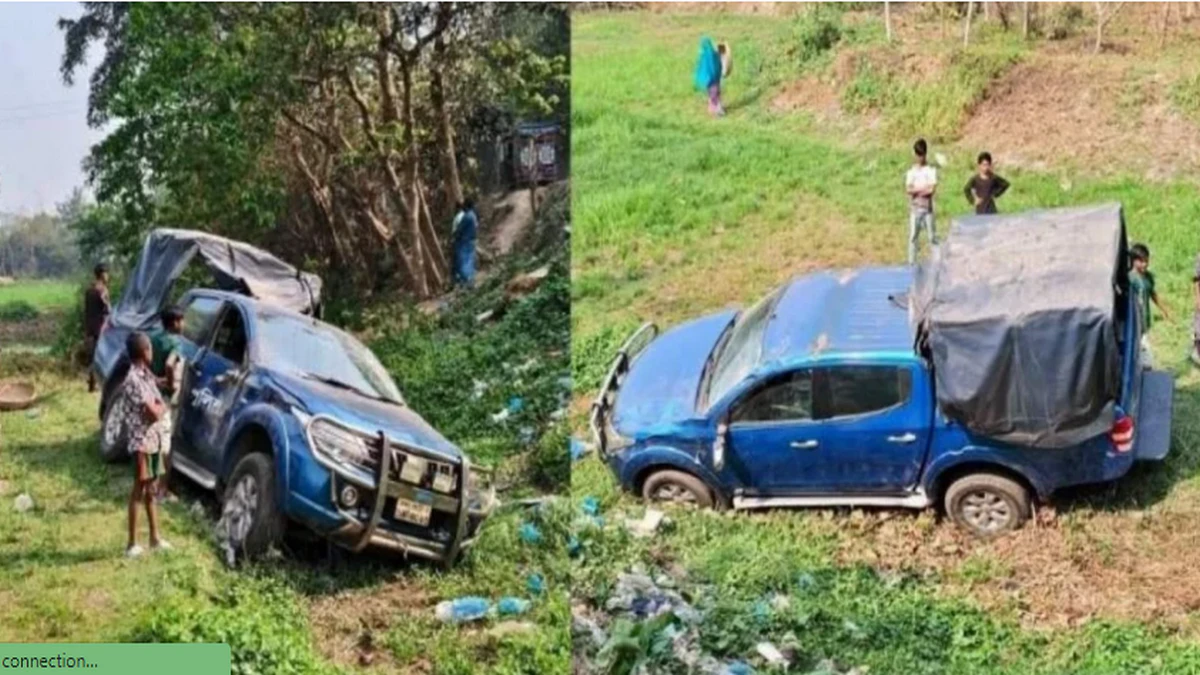 প্রতিমন্ত্রীর প্রটোকলে যাওয়ার পথে পুলিশভ্যান উল্টে আহত ৮