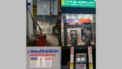 এইচ আর এলপিজি অটো ফিলিং স্টেশনে অবৈধভাবে রান্নার সিলিন্ডারে রিফিল হচ্ছে এলপিজি গ্যাস