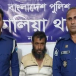 নড়াইলের কালিয়া থানা পুলিশের অভিযানে হত্যা মামলার আসামি গ্রেফতার