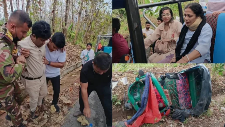 সাজেকে পর্যটকবাহী সিএনজি দুর্ঘটনা, সেনাবাহিনীর তৎপরতায় আহত পর্যটক উদ্ধার