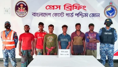 নানা ভাই বাহিনীর হাতে জিম্মি থাকা ৬ জেলে উদ্ধার
