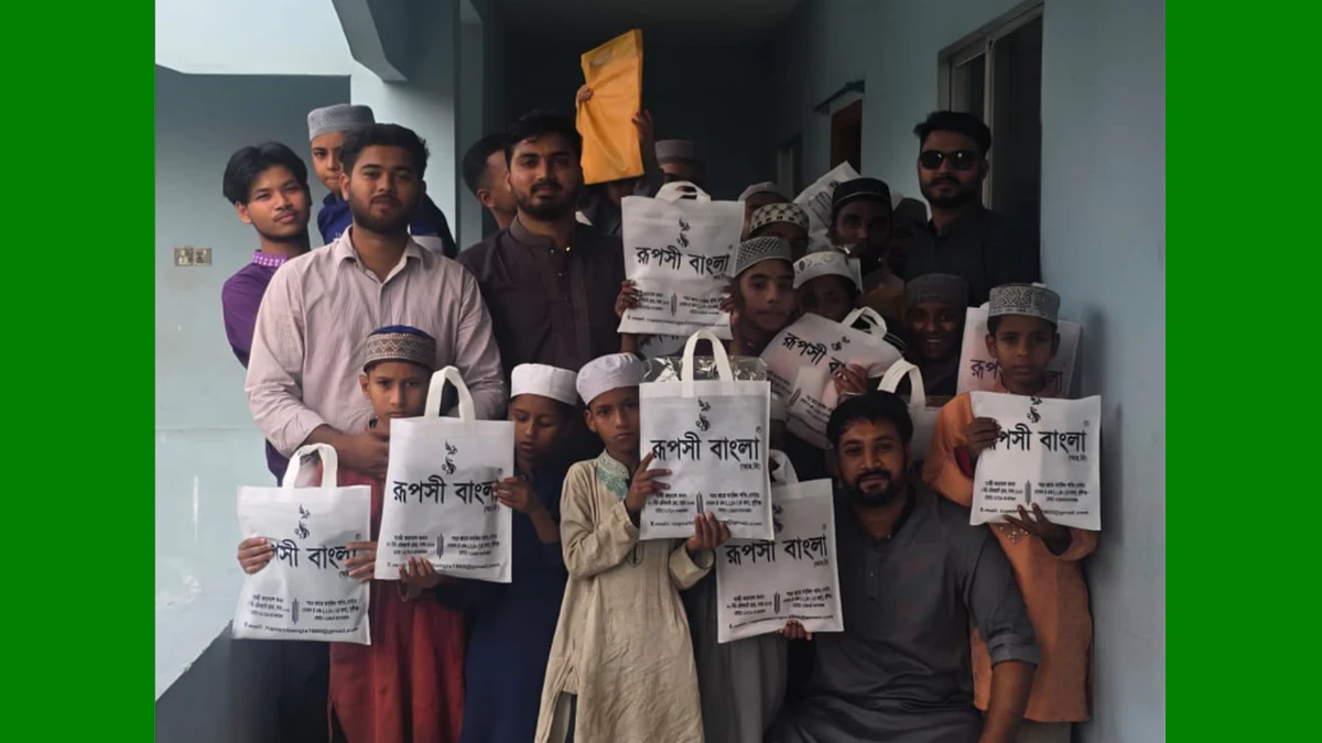 মুন্সিগঞ্জে ছাত্রদল নেতা নেহাল আহমেদ জিহাদের উদ্যোগে এতিম শিশুদের মাঝে ঈদ উপহার বিতরণ