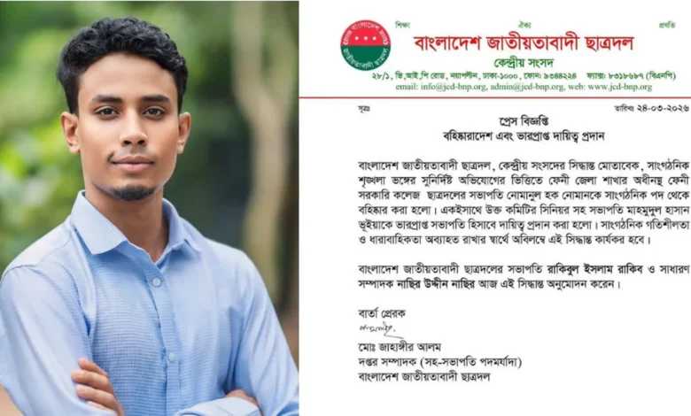 চাঁদা না দিলে গাড়ি চলাচলে বাধার হুমকি, বহিষ্কার ছাত্রদল নেতা