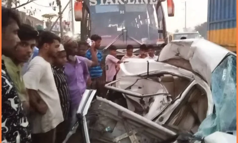 কুমিল্লায় বাস-প্রাইভেটকার সংঘর্ষে নিহত ১, আহত ৪