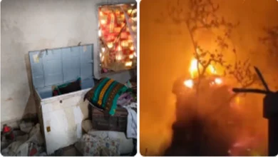 লুটপাট ও মিথ্যা মামলায় বাড়িঘর ছাড়া চকবিষ্ণুপুর গ্রামের একটি অসহায় পরিবার