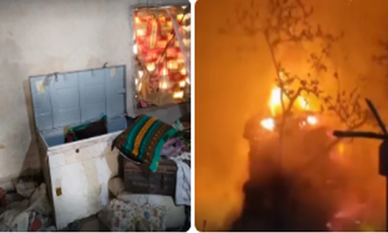 লুটপাট ও মিথ্যা মামলায় বাড়িঘর ছাড়া চকবিষ্ণুপুর গ্রামের একটি অসহায় পরিবার