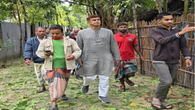 পঞ্চগড়ে কালবৈশাখী ঝড়ে ক্ষতিগ্রস্ত এলাকা পরিদর্শনে পানি প্রতিমন্ত্রী ফরহাদ হোসেন আজাদ