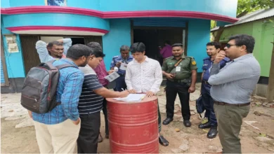 সিংড়ায় তেল মজুদ করে বিপাকে ব্যবসায়ী, ইউএনও’র জরিমানা ১ লাখ টাকা