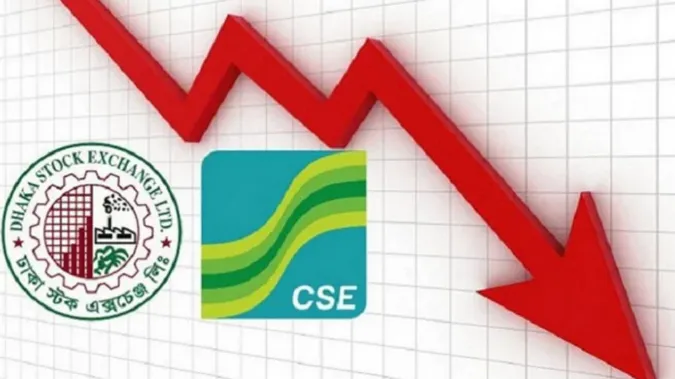 একদিনের উত্থানের পর আবারও ধস শেয়ারবাজারে