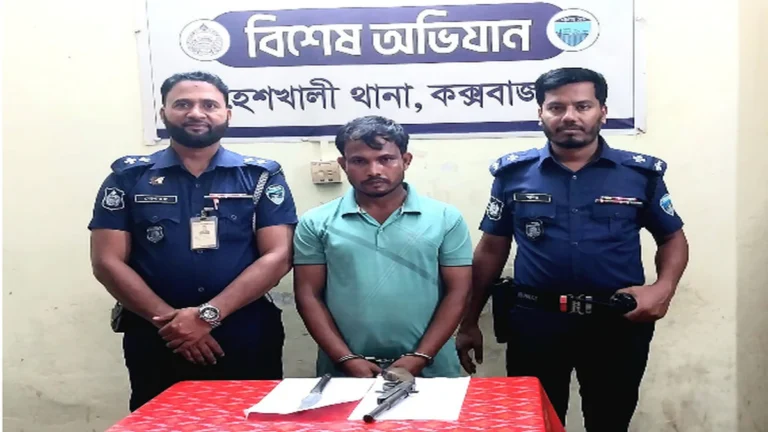 মহেশখালীতে দেশীয় অস্ত্রসহ যুবক গ্রেফতার