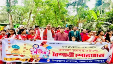 কমলনগরে বর্ণাঢ্য পহেলা বৈশাখ উদযাপন