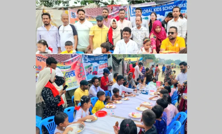 টঙ্গীতে অসহায় ও পথশিশুদের সঙ্গে পান্তা-ইলিশে নববর্ষ উদযাপন