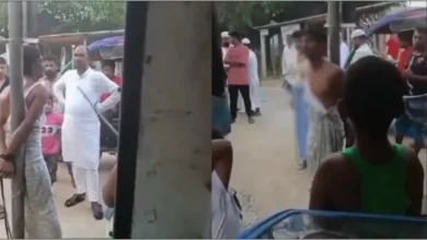 বিএনপি নেতা যুবককে খুঁটিতে বেঁধে পেটালেন: চোর সন্দেহে