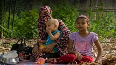 শশুরবাড়ি ঠাঁই না পেয়ে, স্ত্রী দুই সন্তান নিয়ে স্বামীর কবরের পাশে আশ্রয় নিলেন