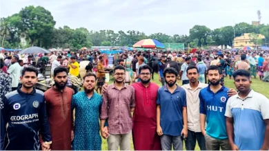 ৪ গরু ও ১ খাশি নিয়ে রাবি শিবিরের ‘মতিহারের কুরবানি’