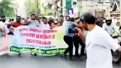 আসাদগেটে নিষিদ্ধ আ.লীগের ঝটিকা মিছিল