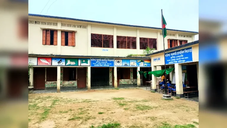 বাঘাইছড়িতে ঝুঁকিপূর্ণ ভবনে মারিশ্যা সরকারি প্রাথমিক বিদ্যালয়ের পাঠদান