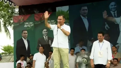 বরুড়ায় সভামঞ্চে প্রধানমন্ত্রী, বরণ করে নিলো হাজারো জনতা