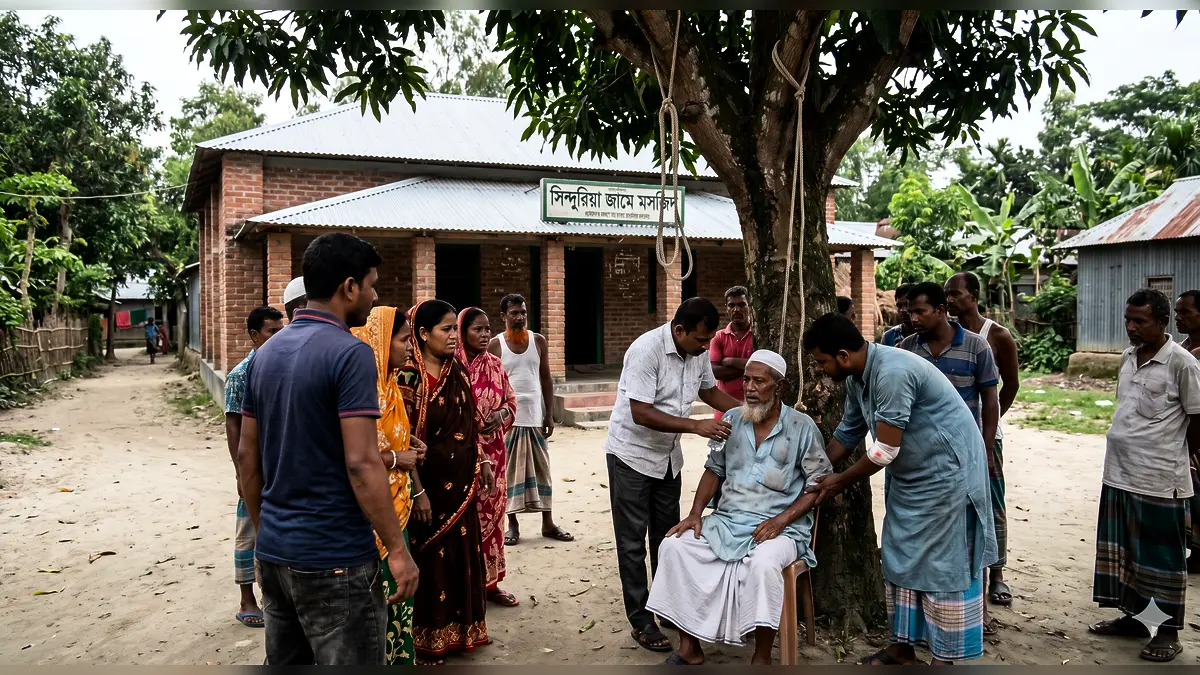 ছেলের ‘দায়’ মেটাতে বৃদ্ধ বাবাকে গাছে বেঁধে নির্যাতনের অভিযোগ