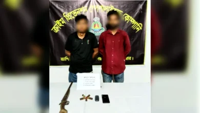 ঈদগাঁওয়ে র্যাবের অভিযান: অস্ত্র ও কার্তুজসহ দুই ডাকাত আটক