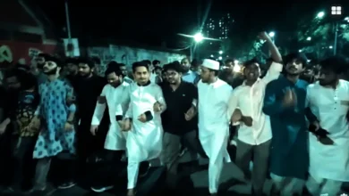 কারিনা কায়সারের জানাজার পর এনসিপির বিক্ষোভ
