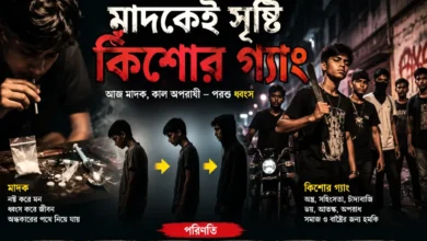 মাদকের ছোঁয়ায় গড়ে ওঠে কিশোর গ্যাং