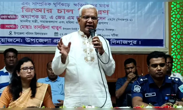 মন্ত্রীর বেতনে সংসার চালানো কষ্টকর তাই এখনো রোগী দেখি: ডা. জাহিদ