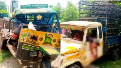 নড়াইলে পিকআপ ও লাটার মুখোমুখি সংঘর্ষে একজন নিহত, আহত ৪