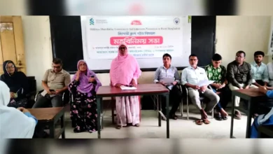 নওগাঁর বদলগাছীতে শিক্ষা সুরক্ষা প্রকল্পের কিশোরী ক্লাব গঠন